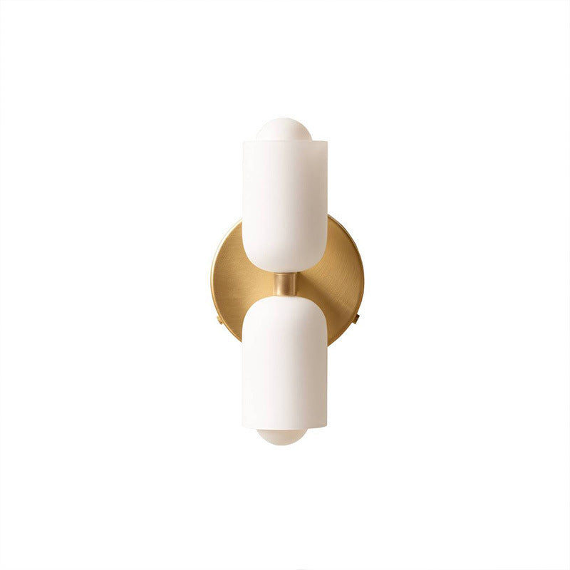 Cream Style Wall Lamp Double Head Bedroom Light