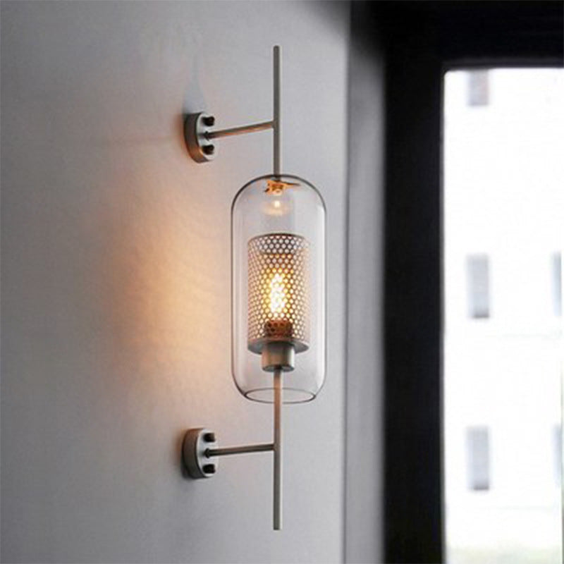 Creative Personalized Bedroom Aisle Post-modern Pastoral Glass Wall Lamp