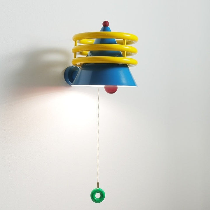 Colorful French Cream Wind Belt Bedhead Wall Light