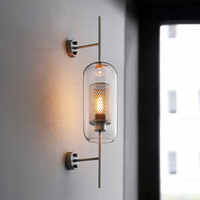 Creative Personalized Bedroom Aisle Post-modern Pastoral Glass Wall Lamp