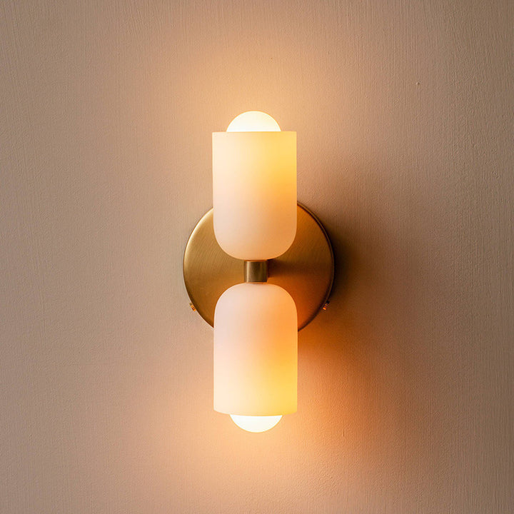 Cream Style Wall Lamp Double Head Bedroom Light