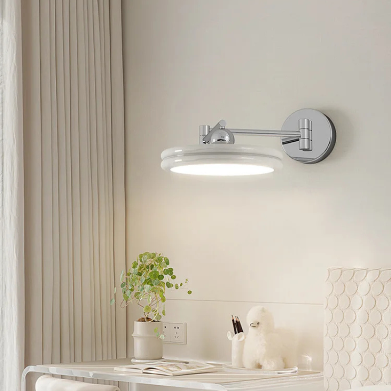 Cream Wind Bedside Bedroom Wall Lamp