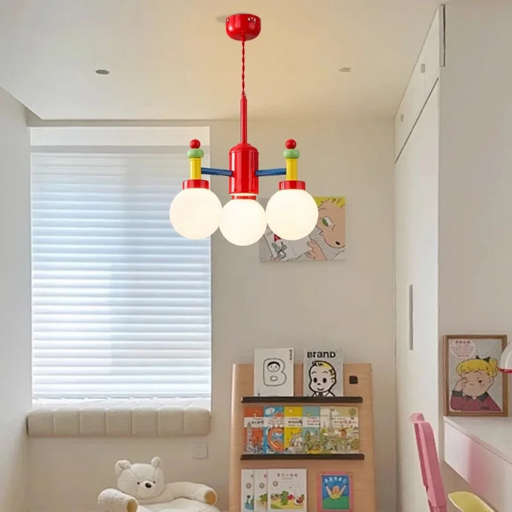 Mid-Ancient Colorful Living Room Chandelier