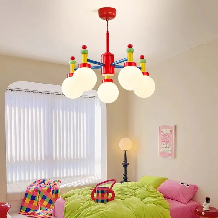 Mid-Ancient Colorful Living Room Chandelier