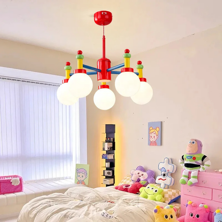 Mid-Ancient Colorful Living Room Chandelier