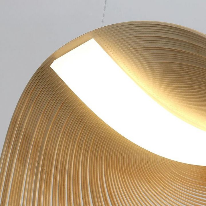 Minimalist Special-Shaped Woodcraft Ceiling Lamp