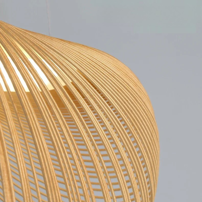 Minimalist Special-Shaped Woodcraft Ceiling Lamp