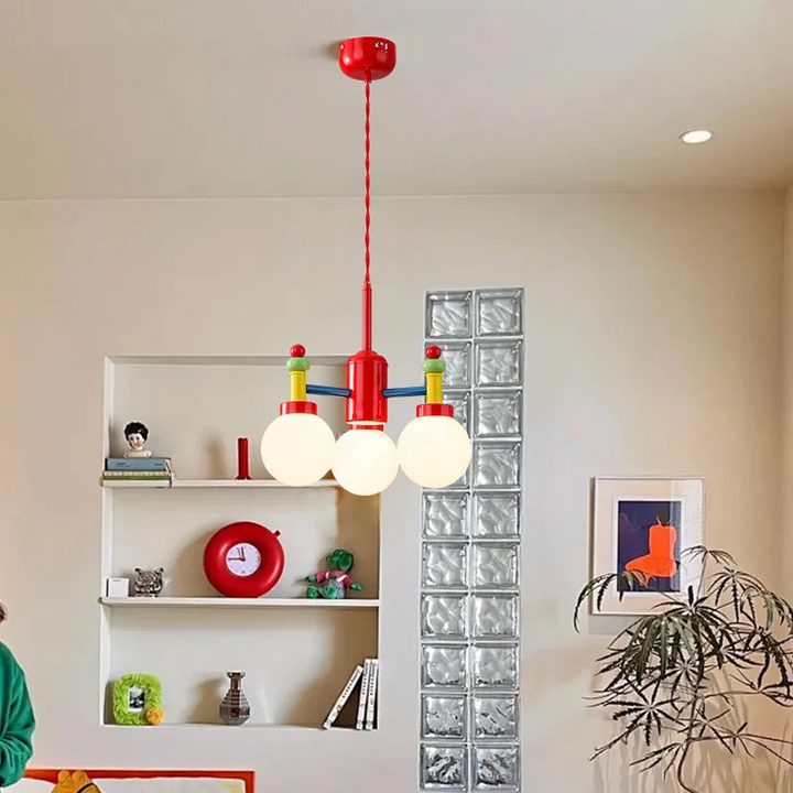 Mid-Ancient Colorful Living Room Chandelier