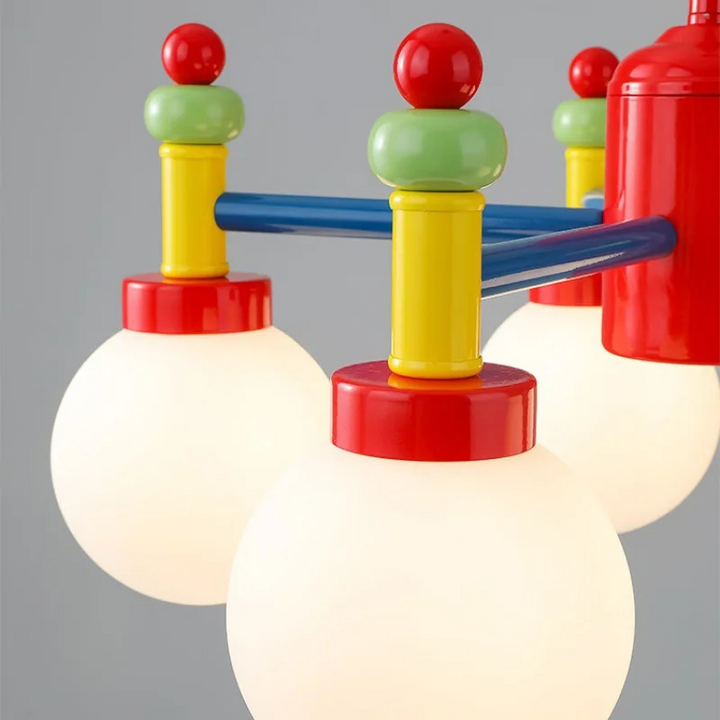 Mid-Ancient Colorful Living Room Chandelier