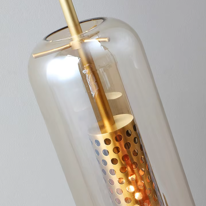 Bedroom Aisle Post-modern Pastoral Glass Wall Lamp