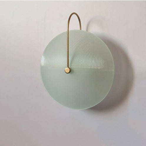 Living Room Bedroom Nordic Round Glass Hotel Corridor Model Room New Chinese Style Bedside Lamp