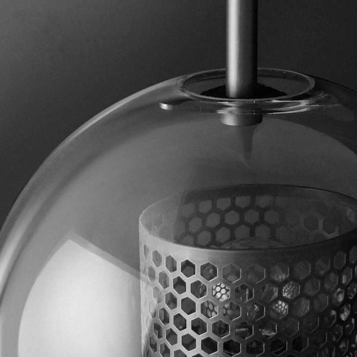 Bedroom Aisle Post-modern Pastoral Glass Wall Lamp