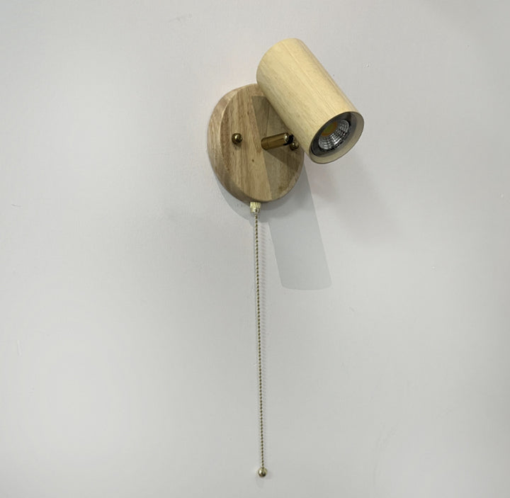 Retro Japanese Style Walnut Wall Lamp Bed & Breakfast Simple