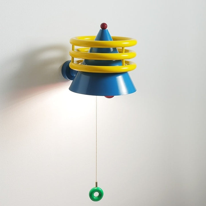 Colorful French Cream Wind Belt Bedhead Wall Light