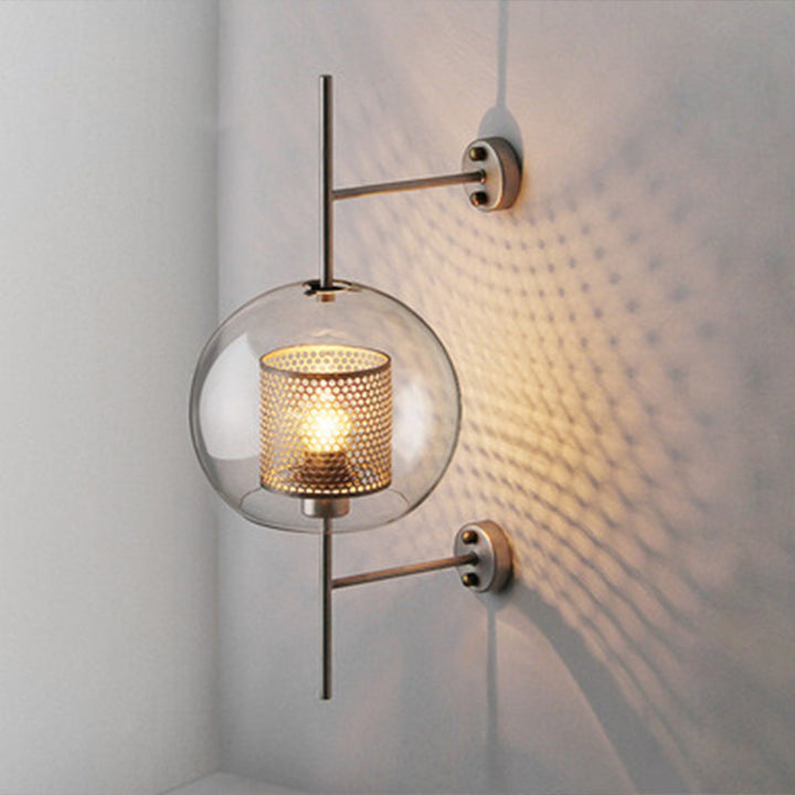 Creative Personalized Bedroom Aisle Post-modern Pastoral Glass Wall Lamp