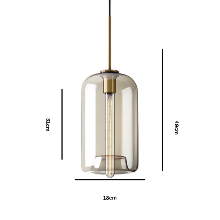 Creative Staircase Cafe Nordic Minimalist Glass Chandelier