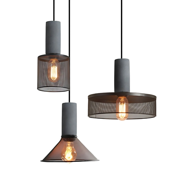Industrial Style Cement Chandelier