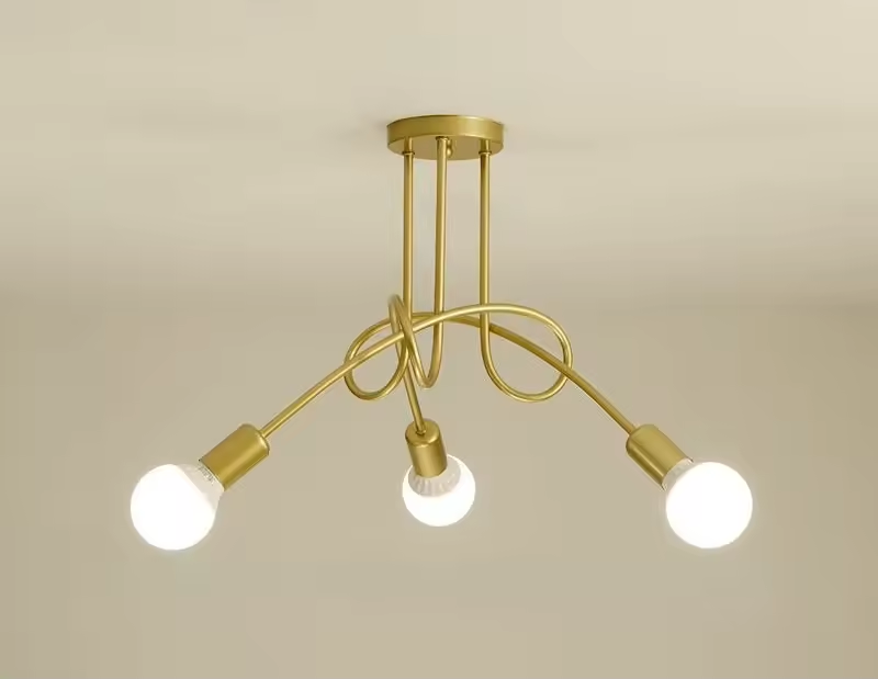 Retro wrought iron chandelier