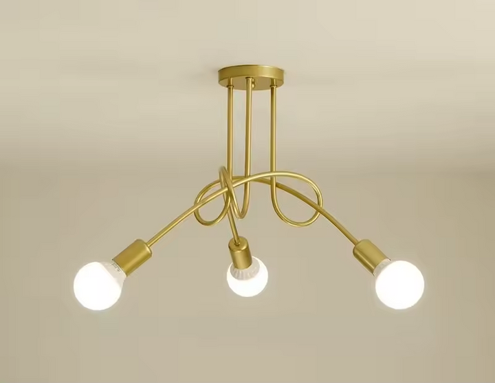 Retro wrought iron chandelier