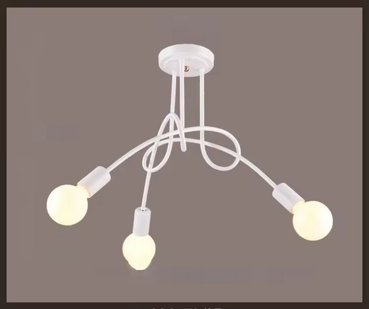 Retro wrought iron chandelier