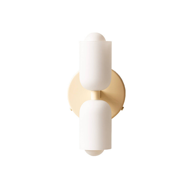 Cream Style Wall Lamp Double Head Bedroom Light