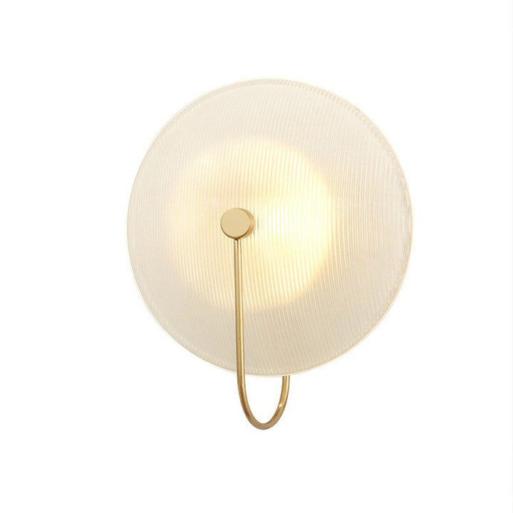 Living Room Bedroom Nordic Round Glass Hotel Corridor Model Room New Chinese Style Bedside Lamp