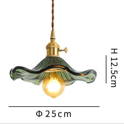 Brass Nordic Japanese Style Simple Niche Glass Chandelier