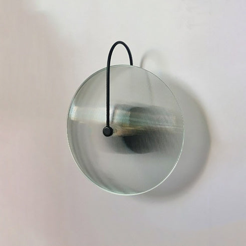Living Room Bedroom Nordic Round Glass Hotel Corridor Model Room New Chinese Style Bedside Lamp