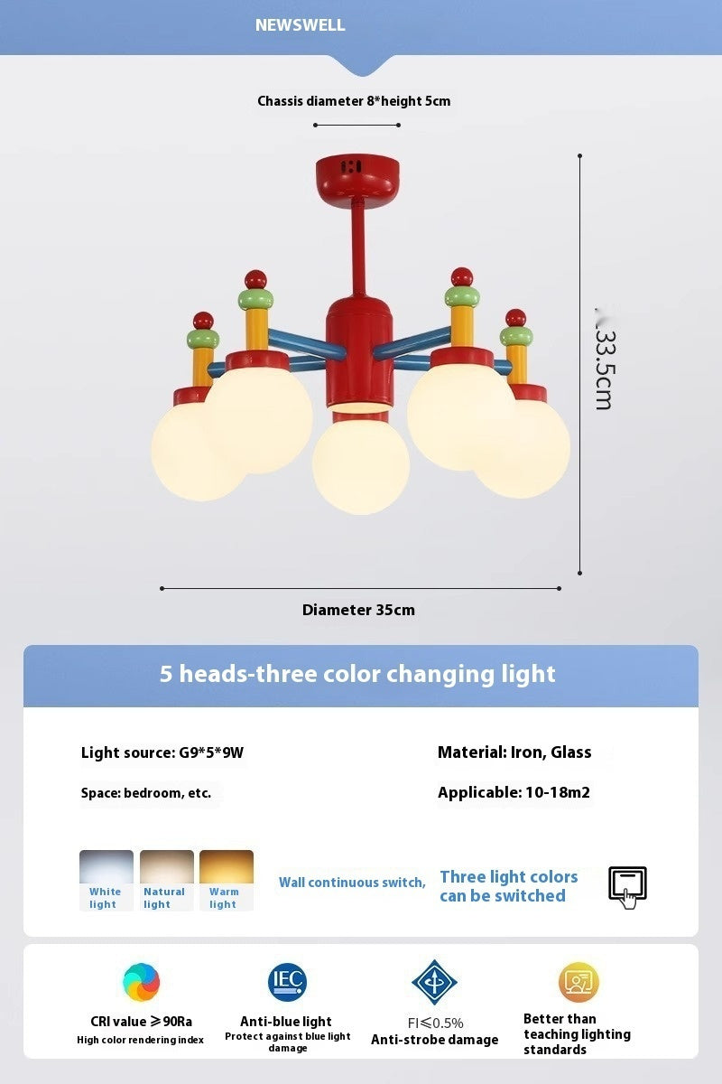 Mid-Ancient Color Living Room Chandelier