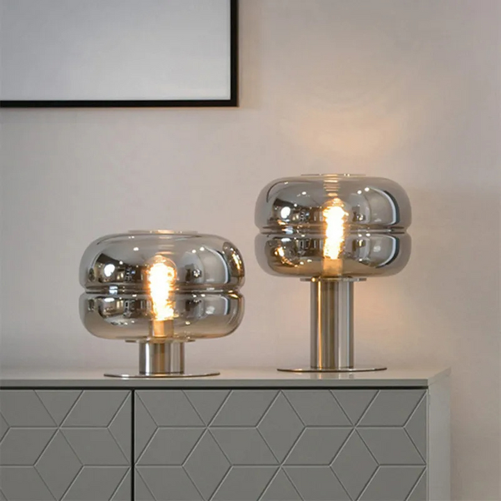 Modern Glass Table Light – LED Indoor  Lamp for Dining Room & Living Space | Snooziowl UK