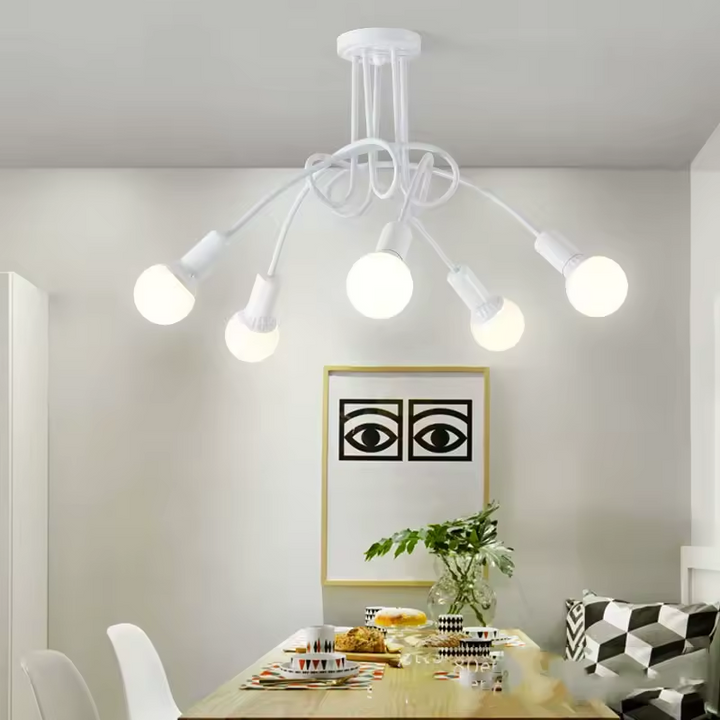 Retro wrought iron chandelier