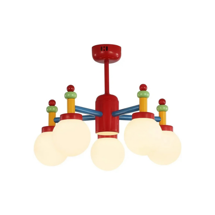 Mid-Ancient Colorful Living Room Chandelier