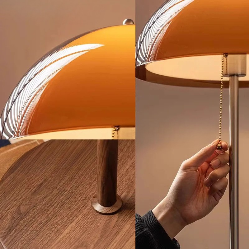 Modern Dark Brown Acrylic Floor Lamp