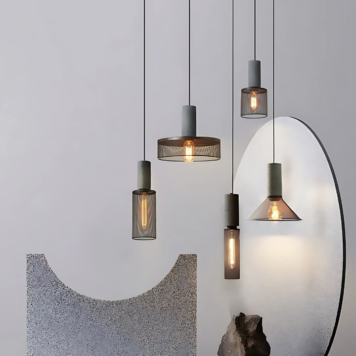 Industrial Style Cement Chandelier