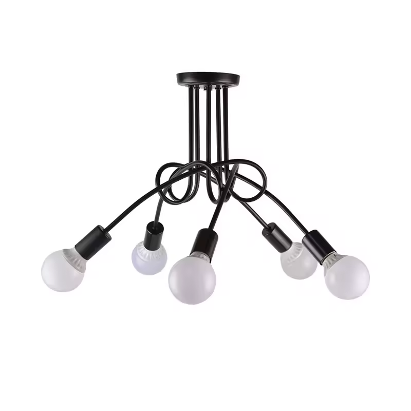 Retro wrought iron chandelier