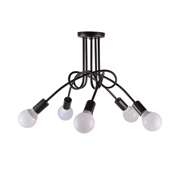 Retro wrought iron chandelier