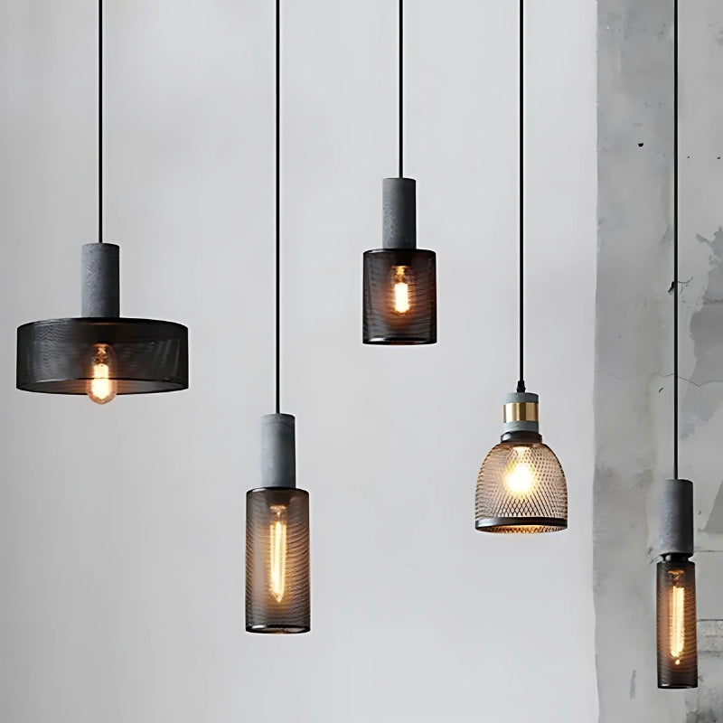 Industrial Style Cement Chandelier