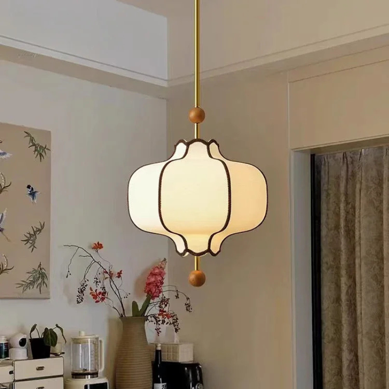 Mid-ancient French Style Bedroom Fabric Craft Chandelier