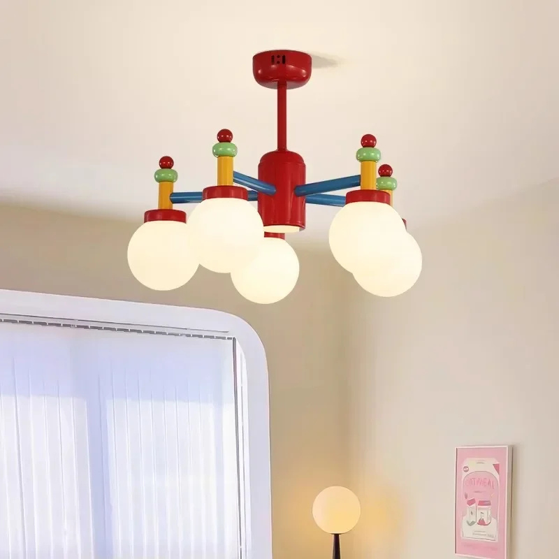 Mid-Ancient Colorful Living Room Chandelier