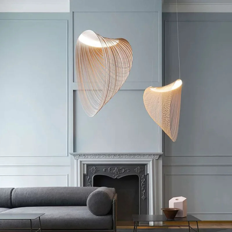 Minimalist Special-Shaped Woodcraft Ceiling Lamp