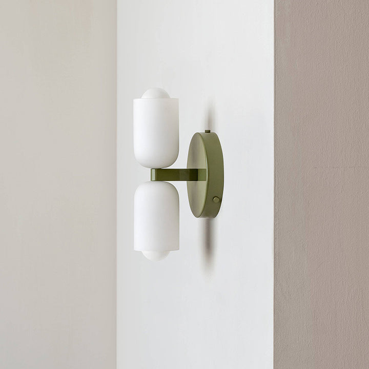 Cream Style Wall Lamp Double Head Bedroom Light