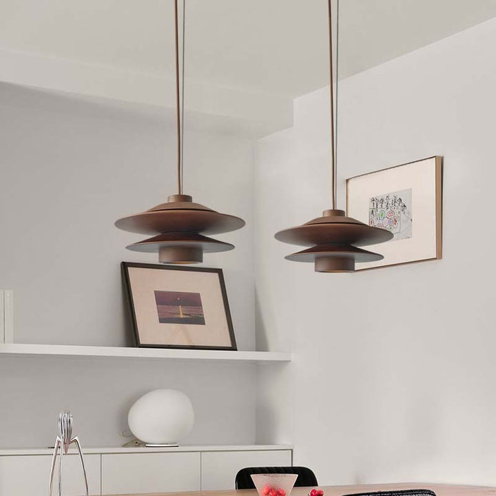 Nordic Mid-ancient Log Style Tea Room Dining-room Lamp Chandelier