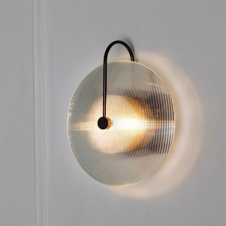 Living Room Bedroom Nordic Round Glass Hotel Corridor Model Room New Chinese Style Bedside Lamp