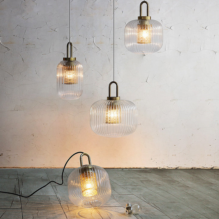 Taiwan Nordic Single Head Bedroom Bedside Glass Chandelier