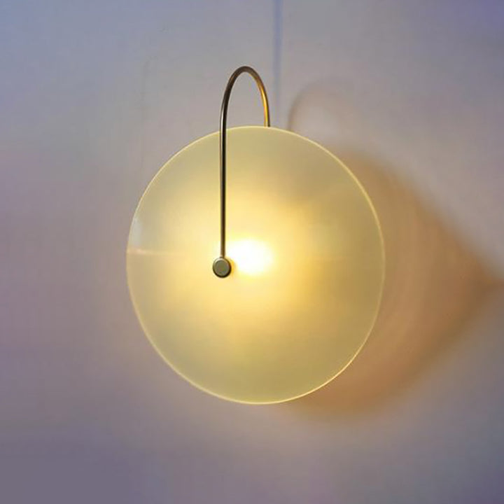 Living Room Bedroom Nordic Round Glass Hotel Corridor Model Room New Chinese Style Bedside Lamp