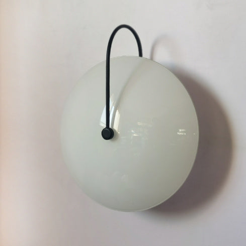 Living Room Bedroom Nordic Round Glass Hotel Corridor Model Room New Chinese Style Bedside Lamp