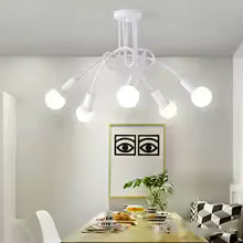 Retro wrought iron chandelier