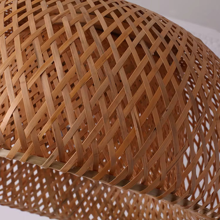 Chandelier Simple And Creative Idyllic Bamboo Weaving