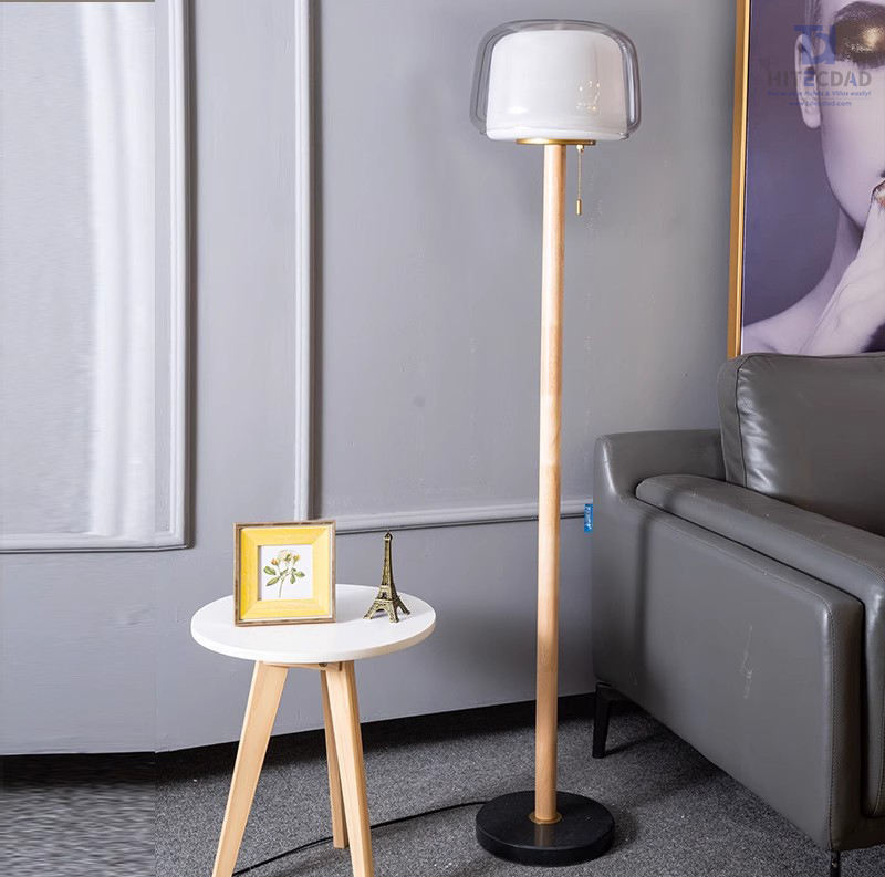 Elegant Glass LED Floor Lamp