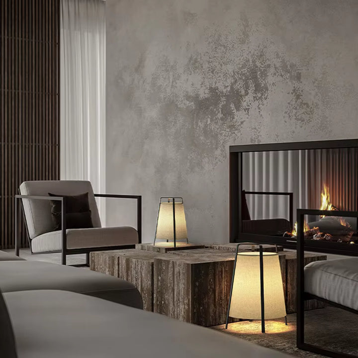 Fabric Wabi Sabi Zen Art Decor Floor Lamp